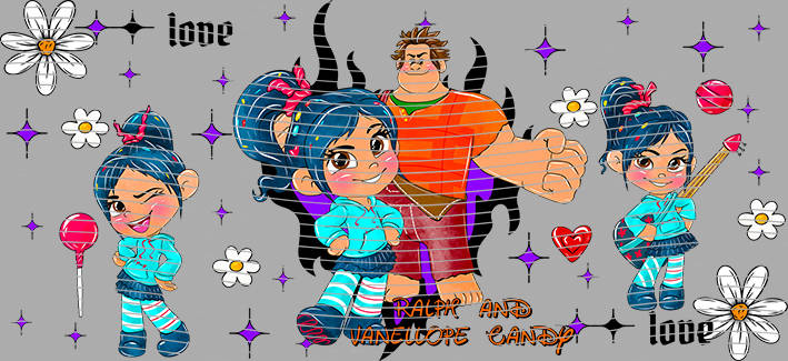 16oz Disney style-D-1093